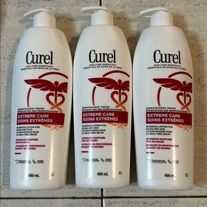 NEW 🆕 lot of three Curel Extreme Care lotion